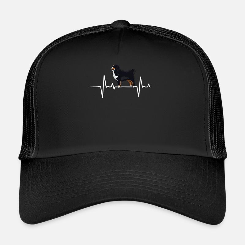 Bernese Mountain Heartbeat Shirt Bernese Mountain Casquette trucker 
