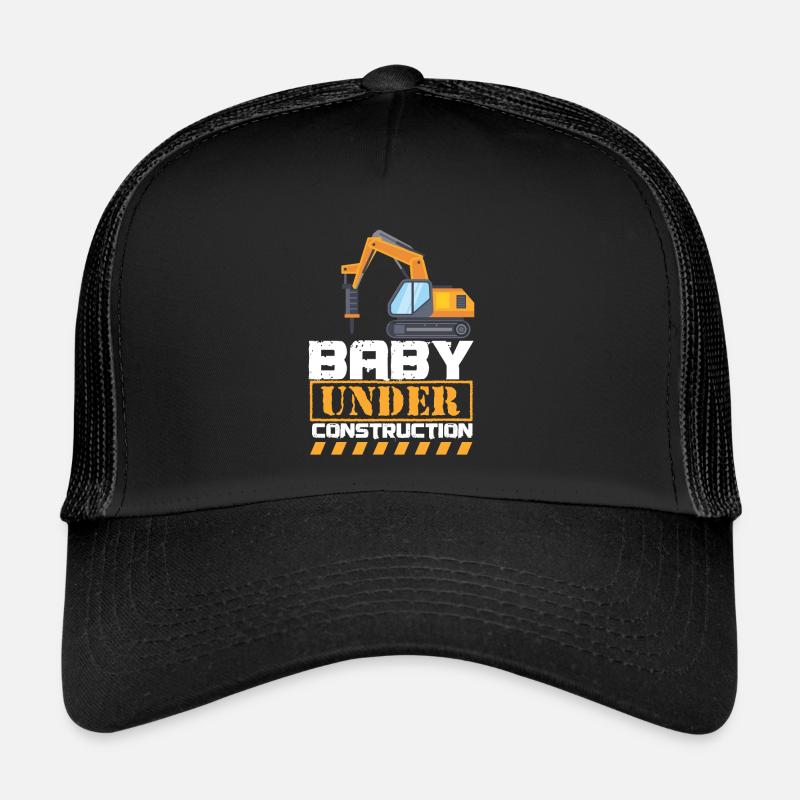 Bébé en construction Grossesse Mère Casquette trucker 