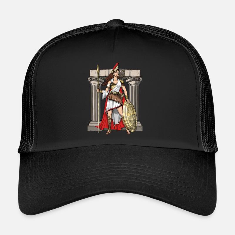 Déesse grecque d’Athéna Casquette trucker 
