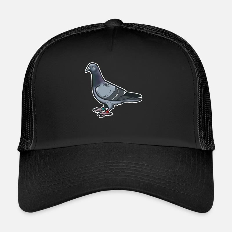 Comic Lustige Taube Vogel Geschenkidee Brieftaube Trucker Cap