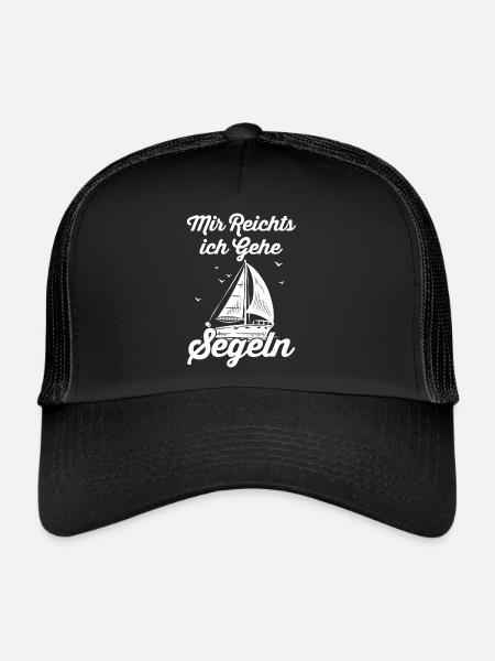 Segeln - Trucker Cap - Schwarz/Schwarz - Vorne