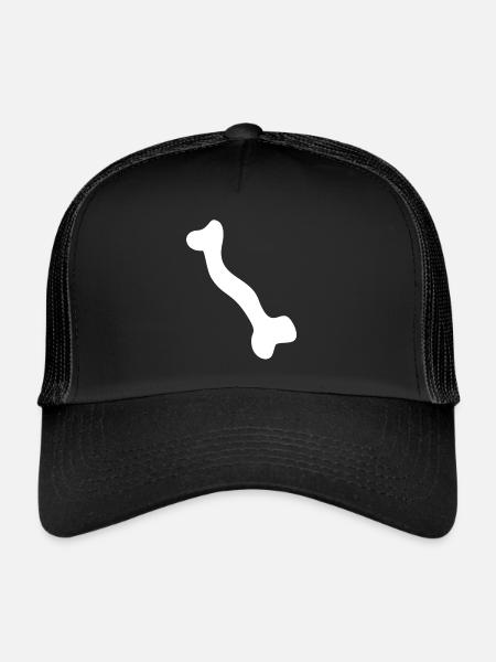 Os squelette - Casquette trucker  - noir/noir - Devant