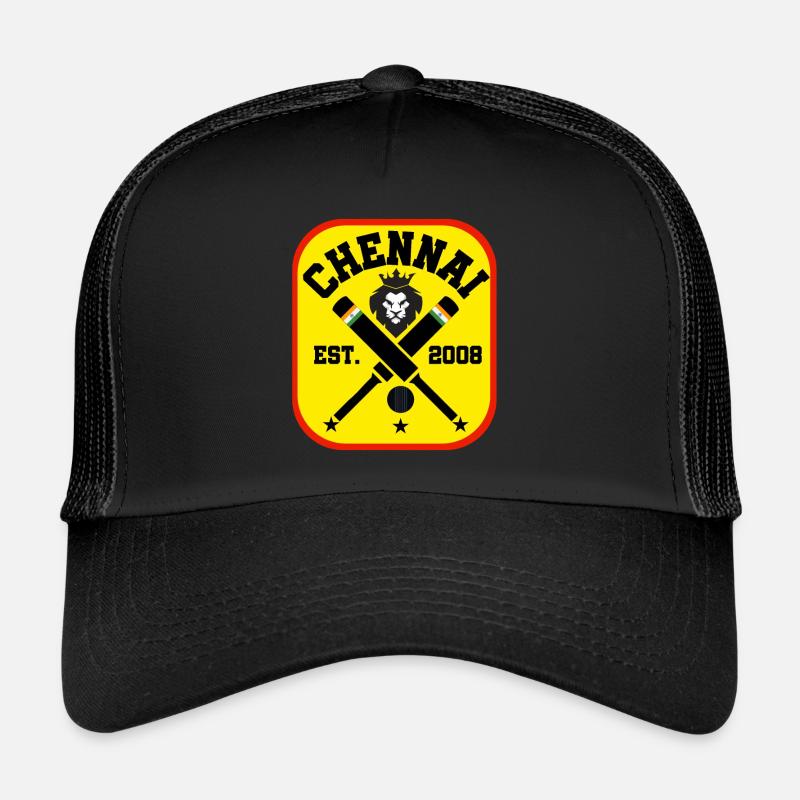 Cricket Chennai India - Trucker Cap - black/black