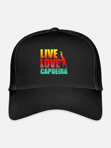 Capoeira - Casquette trucker  - noir/noir - Devant