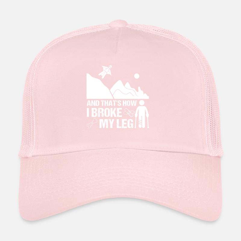 Wingsuit Bein Gebrochen Beinbruch Geschenk Kind Trucker Cap