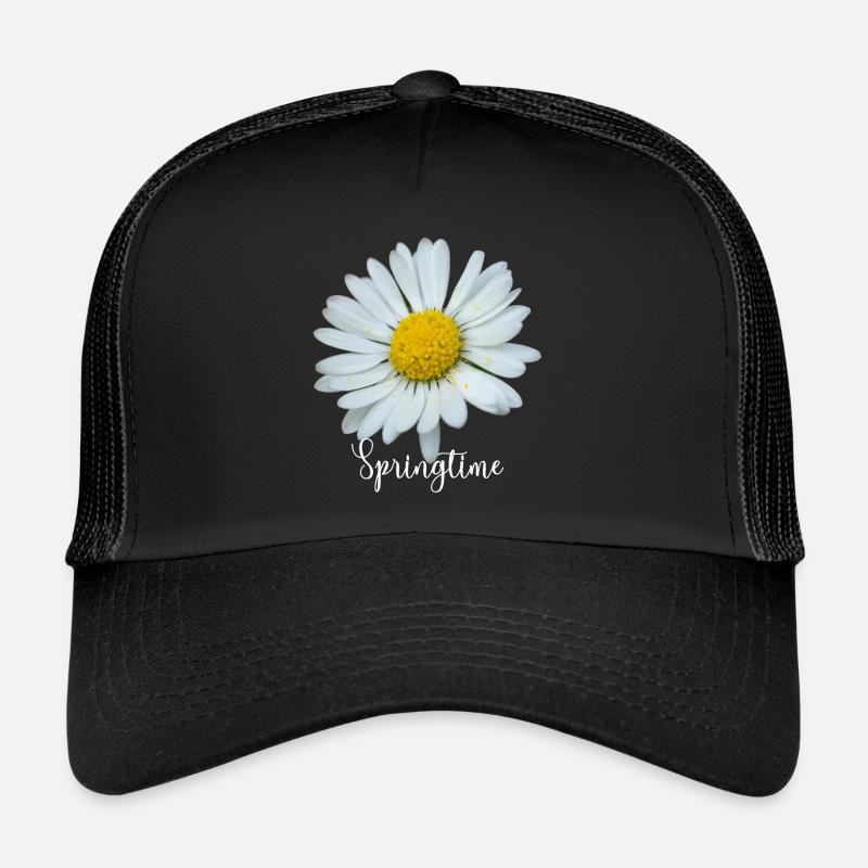 Springtime Marguerite Trucker Cap