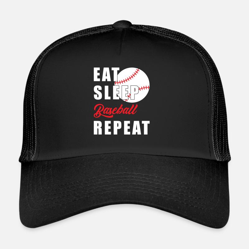 Eat Sleep Baseball Repeat Casquette trucker 