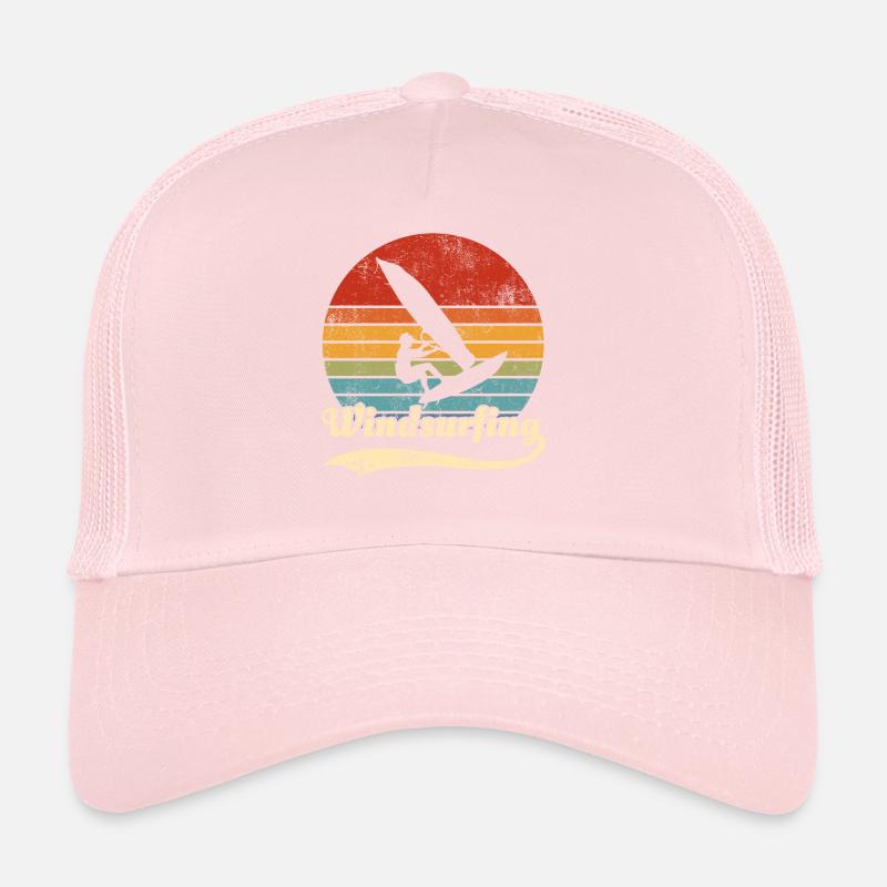Windsurfing Windsurfer Retro Idée cadeau Casquette trucker 