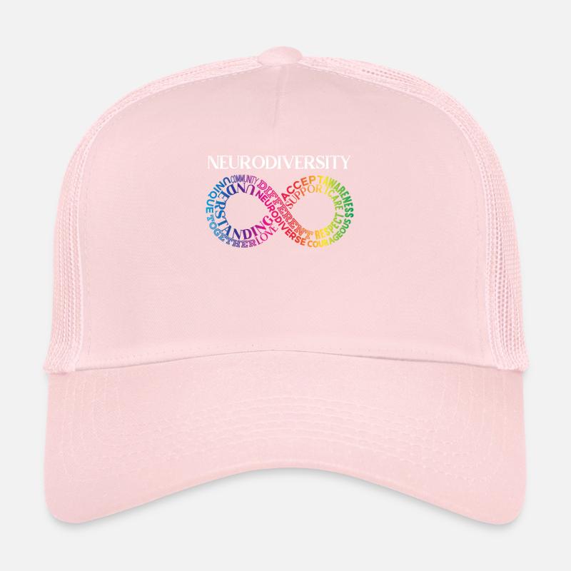 Neurodiversité Neurodivergent Rainbow Infinity Casquette trucker 