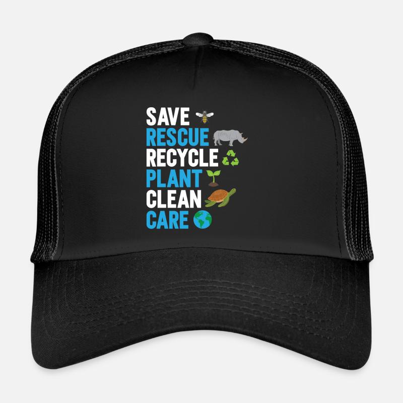 Environmentalists Green Environmental Protection Saying Eco Trucker Cap