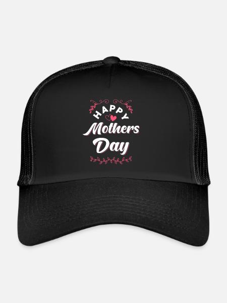 Fête des Mères - Casquette trucker  - noir/noir - Devant
