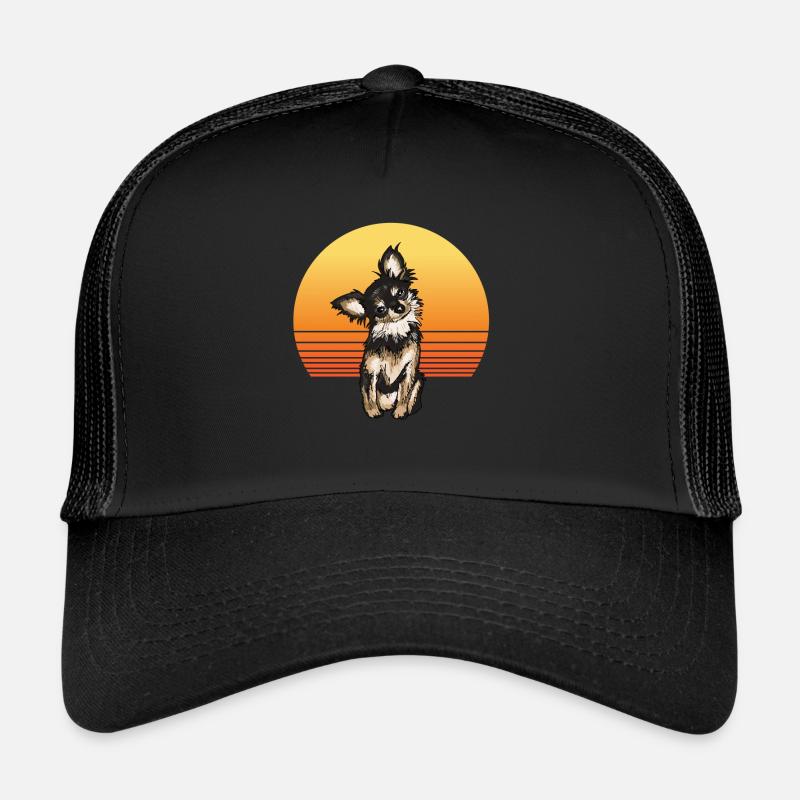 Soleil chihuahua - Casquette trucker  - noir/noir