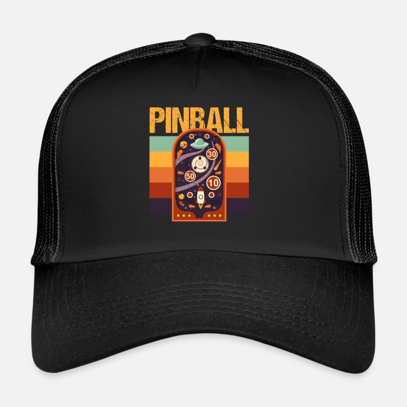 Flipper Amour Rétro Pinball Jeu Arcade joueurs Casquette trucker 