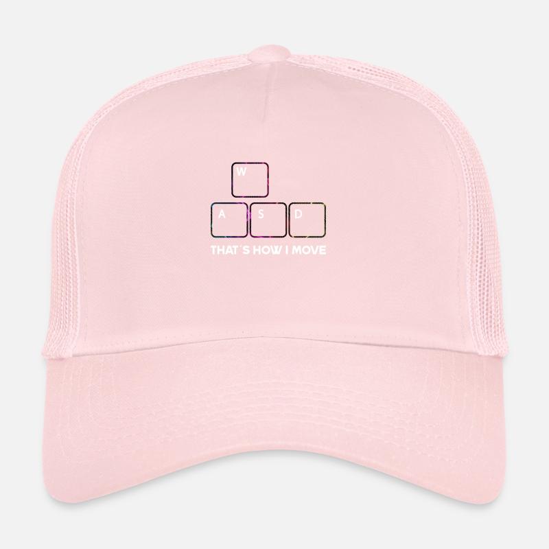 WASD Gaming Gamer PC Keyboard Zocker WASD Trucker Cap
