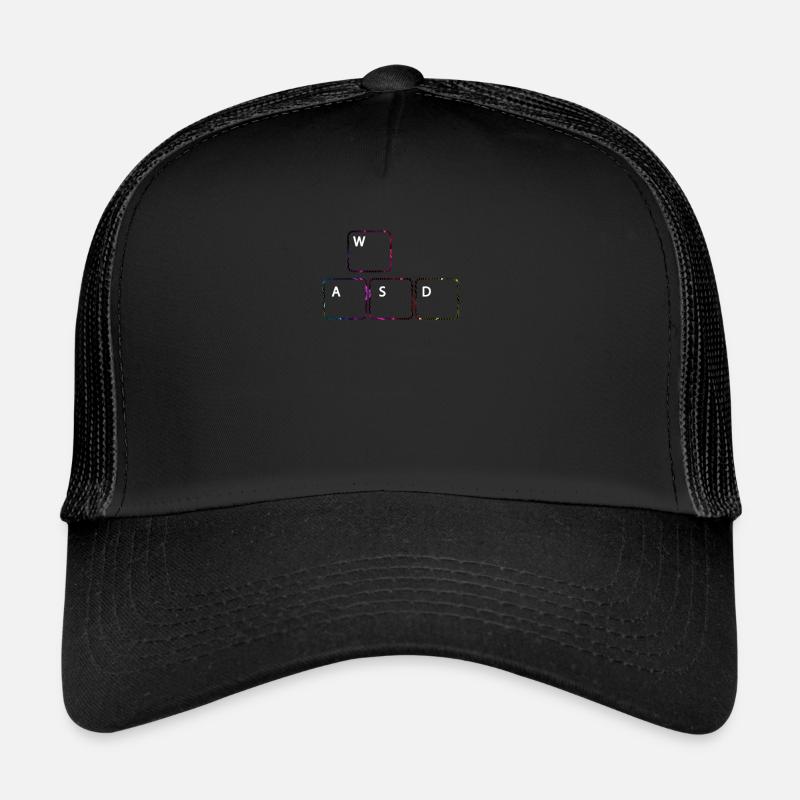 WASD Gaming Gamer PC Clavier Jeu DE JEU WASD Casquette trucker 