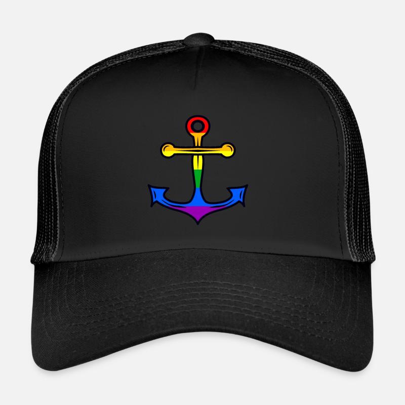 Anker LGBT Gay Pride Trucker Cap