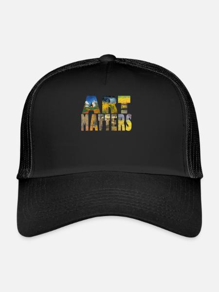 Art Matters Van Gogh Collage - Trucker Cap - black/black - Front