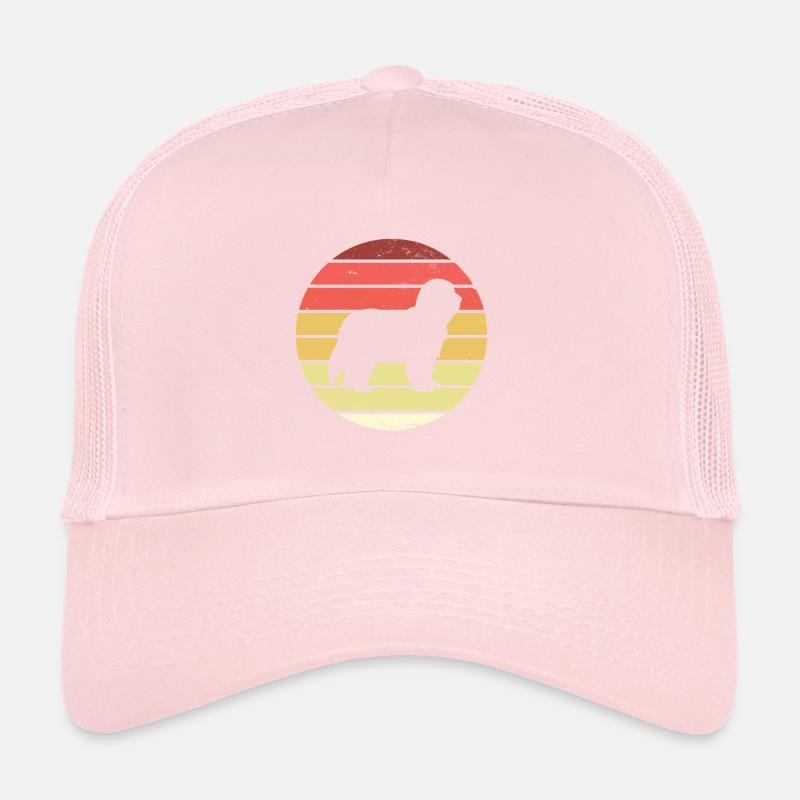 Bearded Collie Retro Casquette trucker 