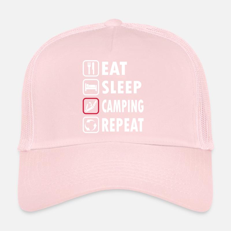 Eat Sleep Camping Repeat Casquette trucker 