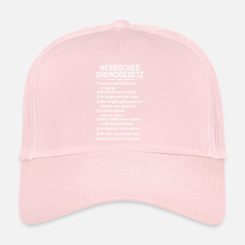 Hessisches Grundgesetz Hessen Dialekt Trucker Cap
