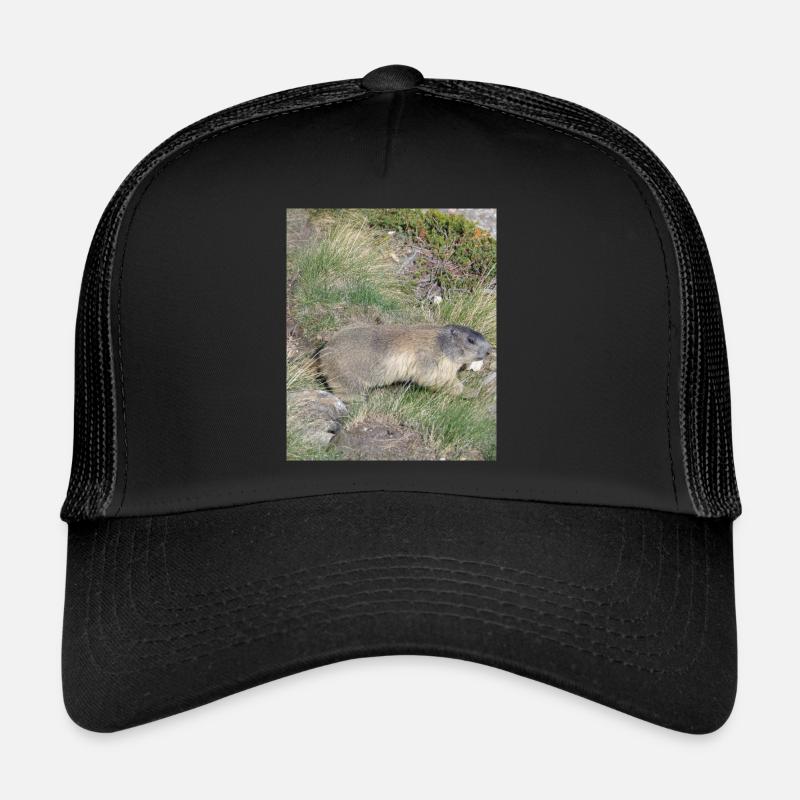 Murmeltier - Trucker Cap - Schwarz/Schwarz