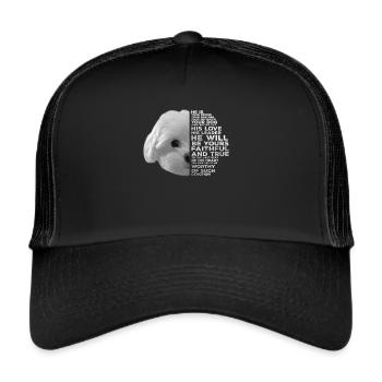 Visage maltais - Casquette trucker  - noir/noir - Devant