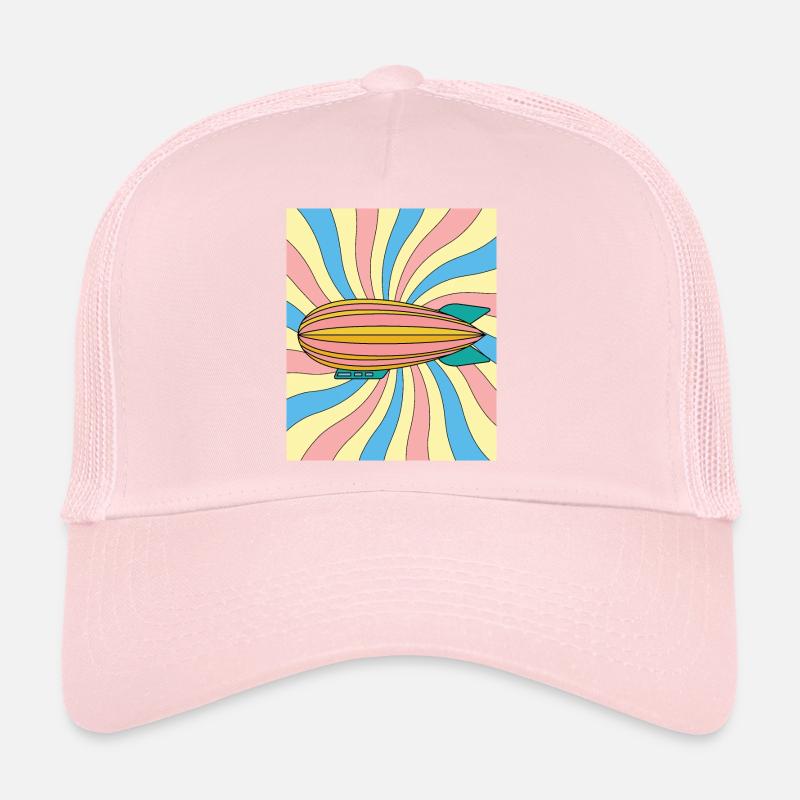Retro Vintage Zeppelin Mouches Casquette trucker 