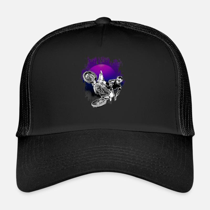 Motocross Design Enduro / Geschenkidee / MX Retro Trucker Cap
