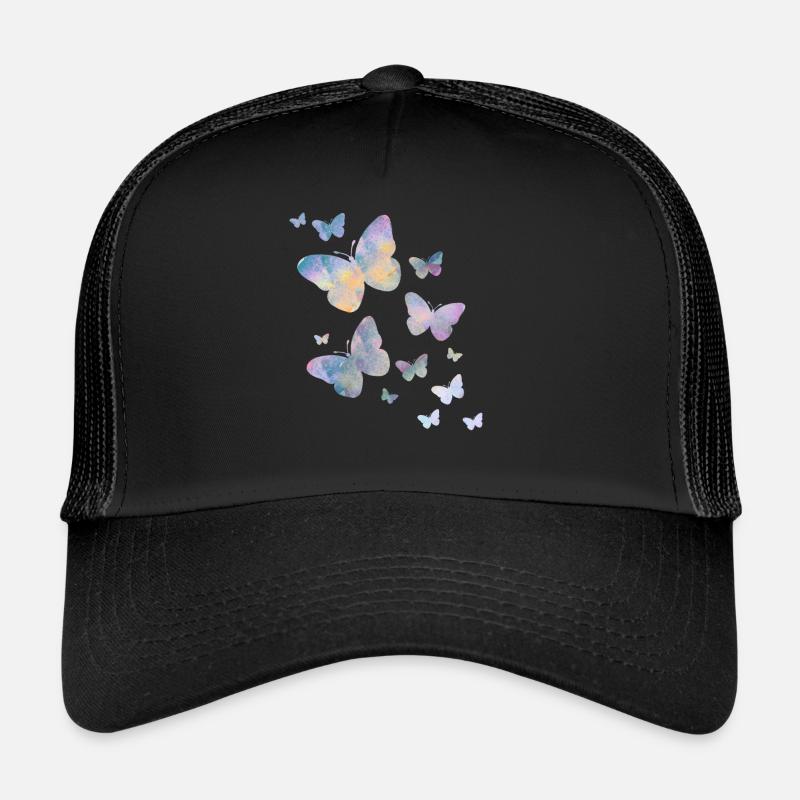 Schmetterling Schmetterling Tier bunt Farbe Trucker Cap