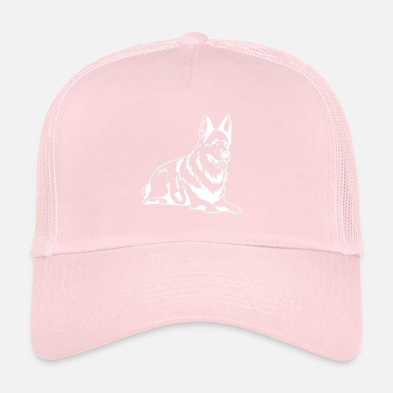 Berger Silhouette Chien de garde chien de garde Casquette trucker 