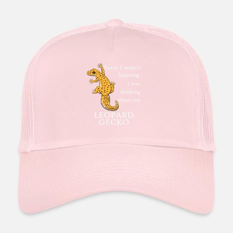Pense à mon Léopard, le lézard reptile Casquette trucker 