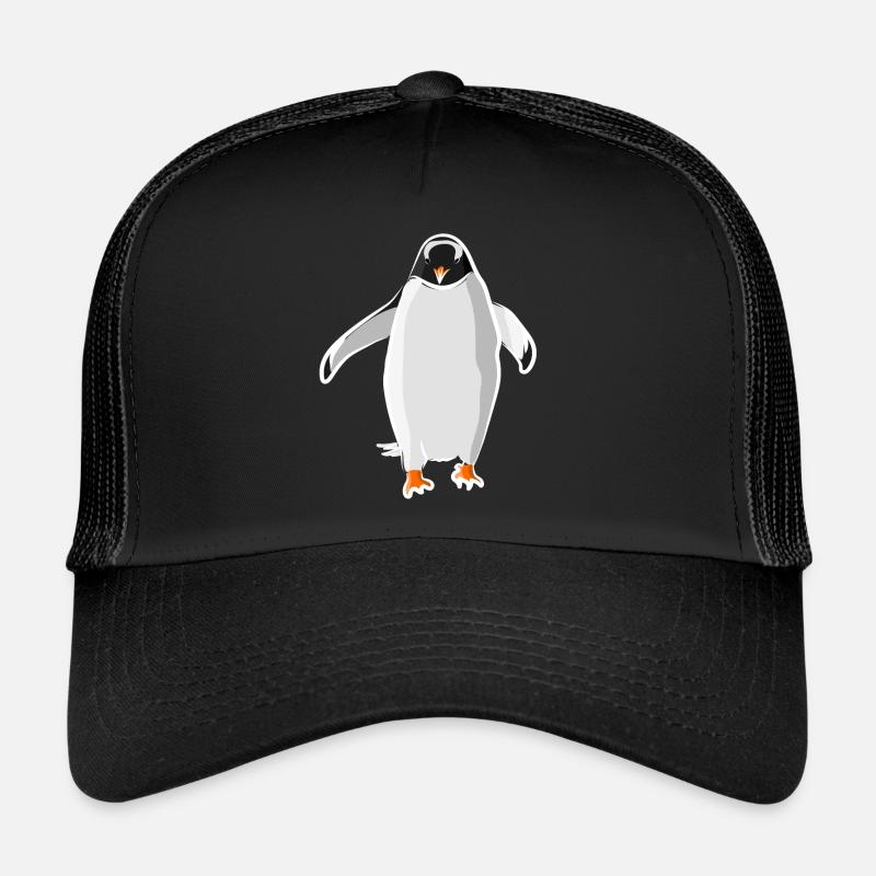 Pinguin - Trucker Cap - Schwarz/Schwarz
