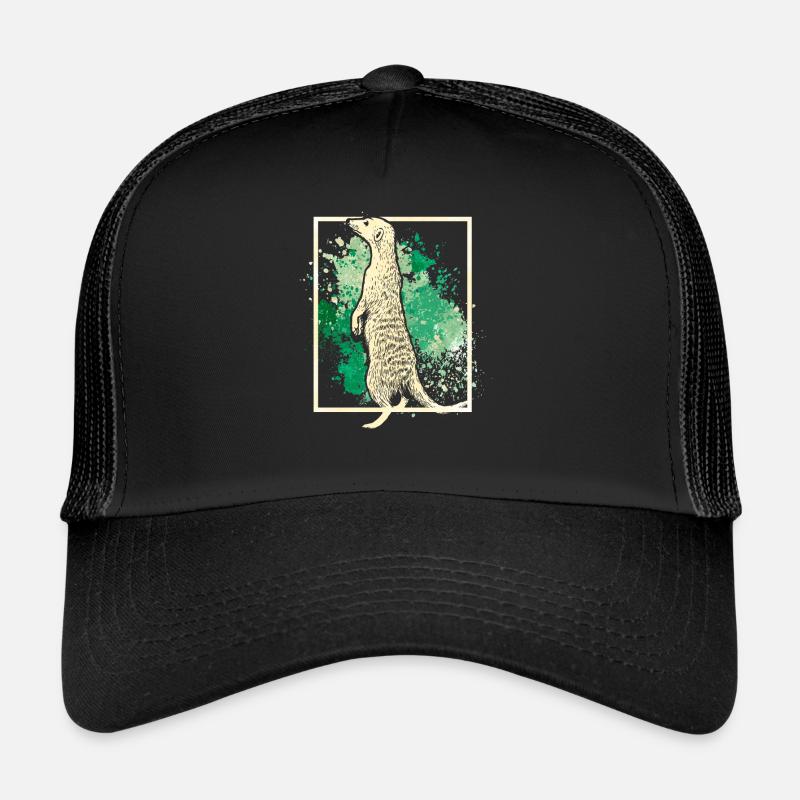 Erdmännchen - Trucker Cap - Schwarz/Schwarz