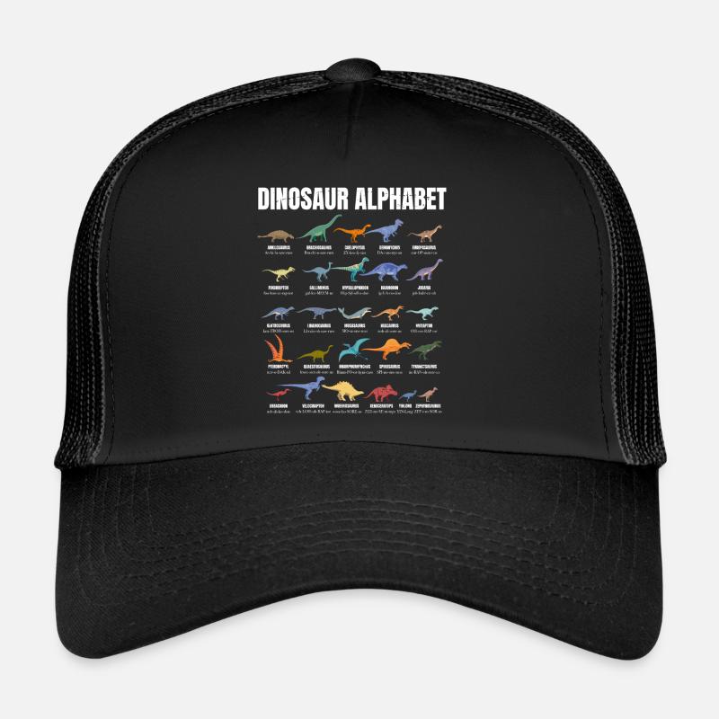 Dinosaur Alphabet - Types Of Dinosaurs - Dino Trucker Cap