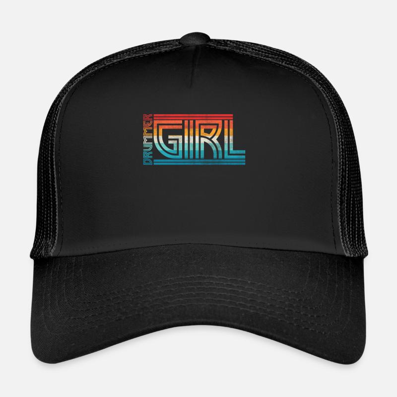 Girl on drums Trucker Cap