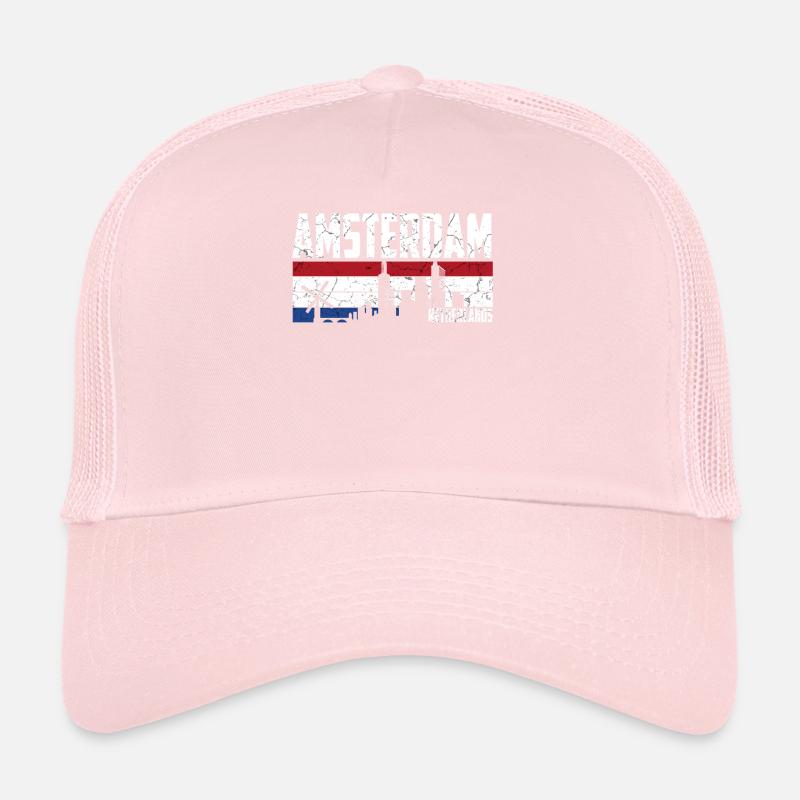 Amsterdam Skyline Pays-Bas Casquette trucker 