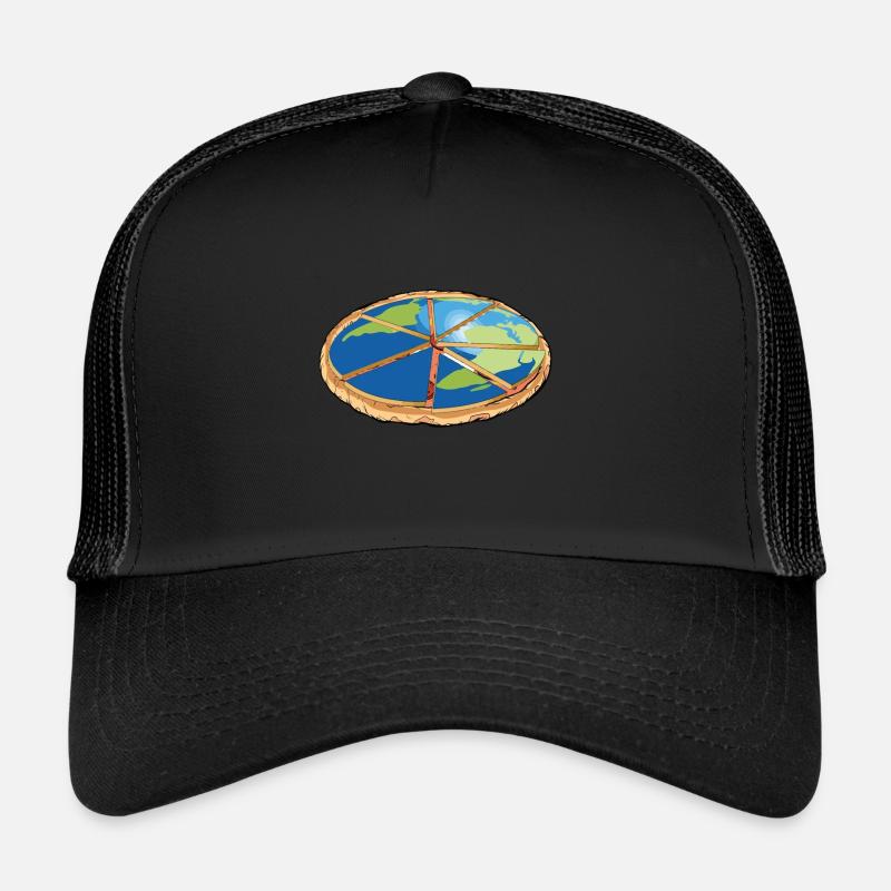 Pizza carries earth Trucker Cap