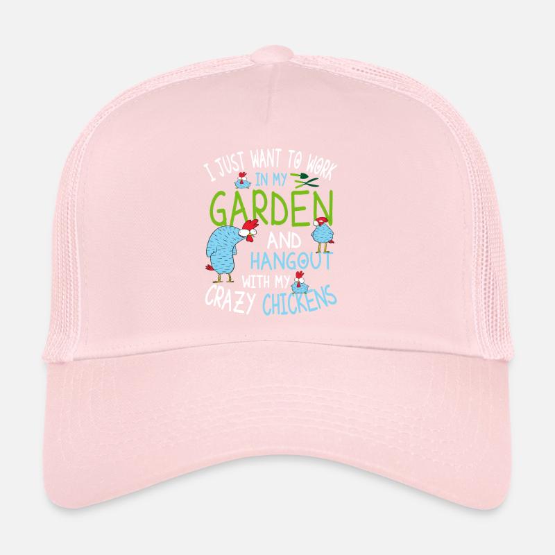 Verrückte Hühner - Hühner Gärtner Spruch Trucker Cap