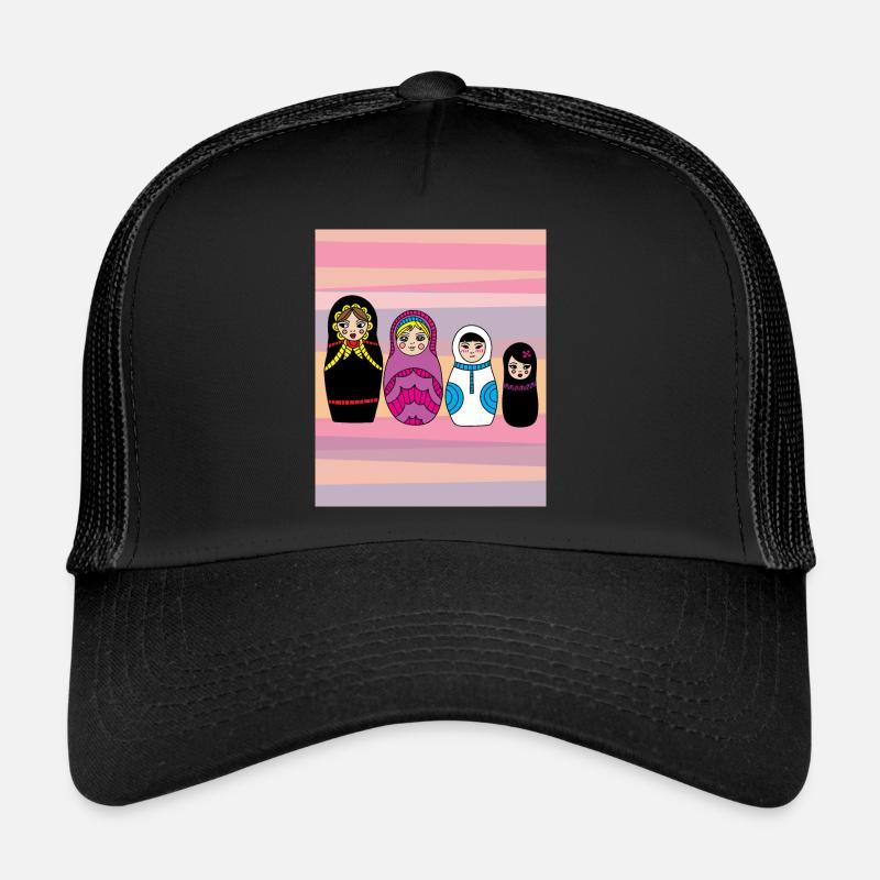 Babouchka poupées russes Casquette trucker 