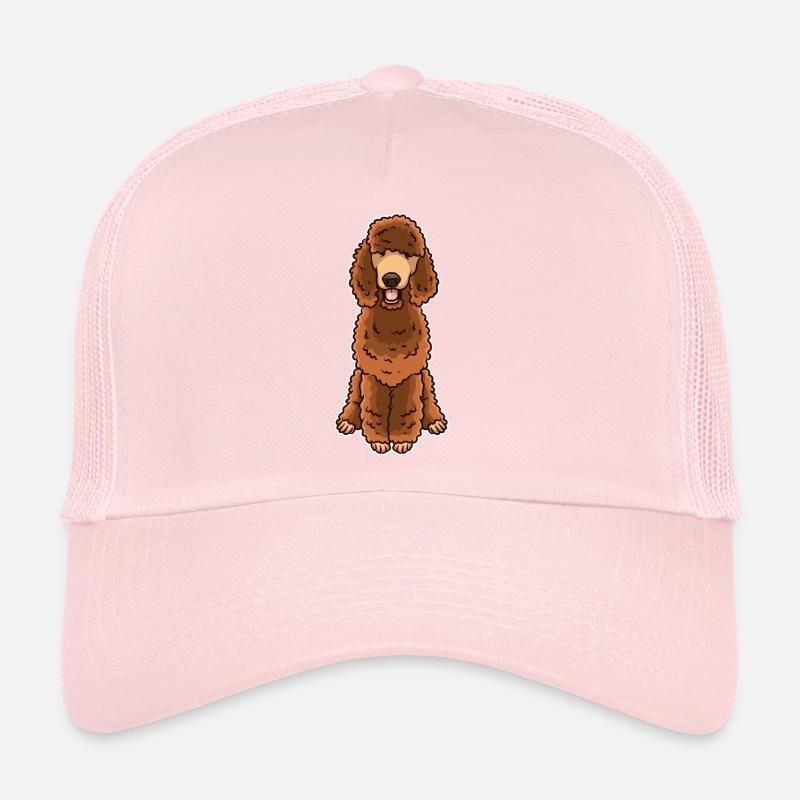 Caniche brun Casquette trucker 