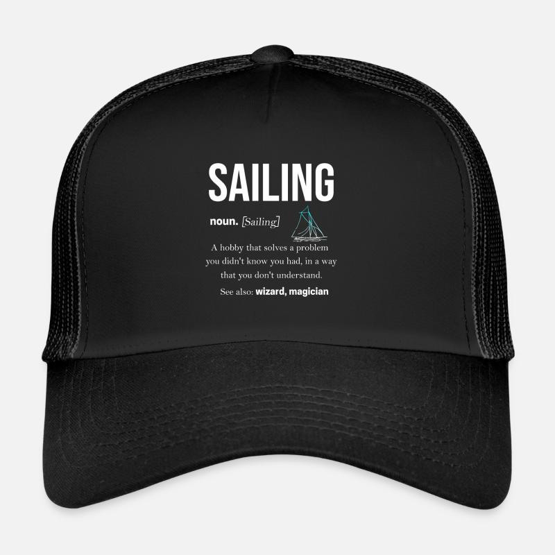 Sailing Gift Sailing Trip Catamaran Nautical Regatta Trucker Cap