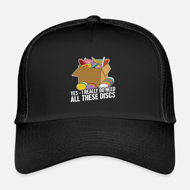 Discgolf sort pour un joueur de discgolf Casquette trucker 