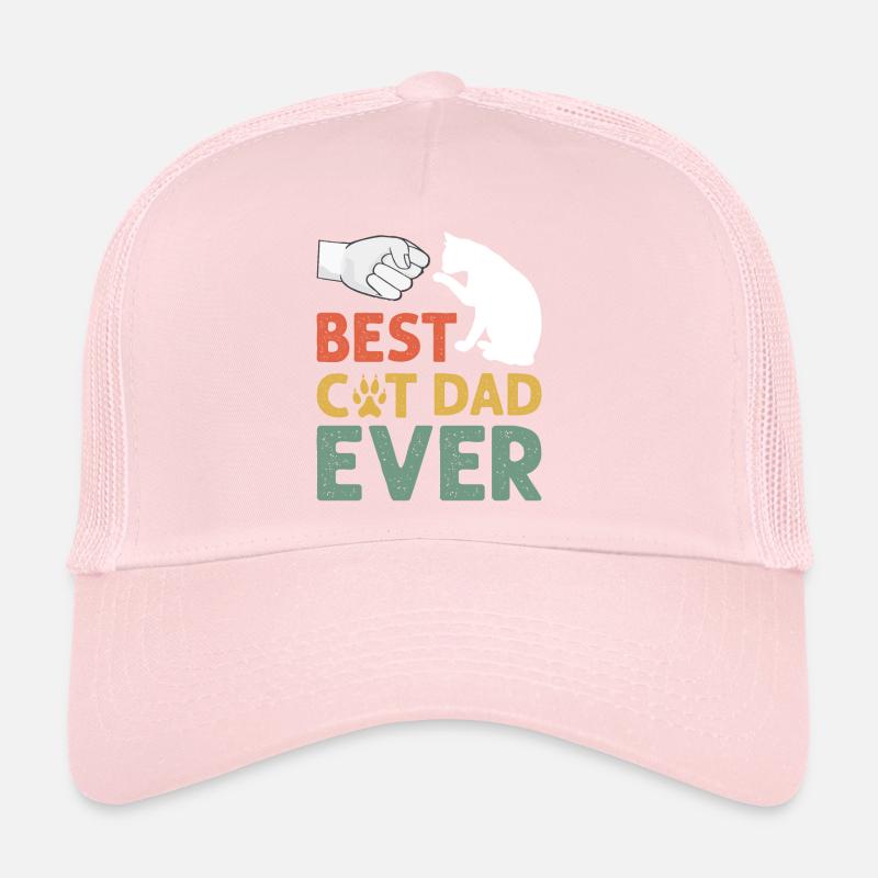 Best Cat Dad Ever, Cat Daddy Gift Trucker Cap
