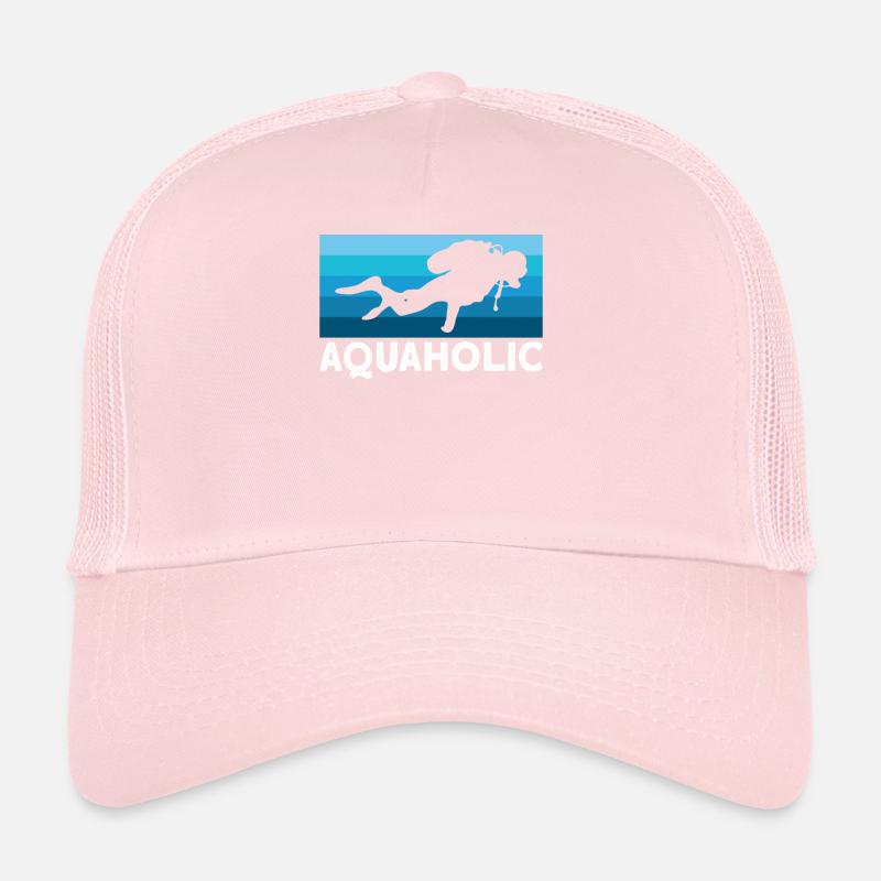 Aquaholic Scuba plongeur Apnée Plongée plongée Casquette trucker 
