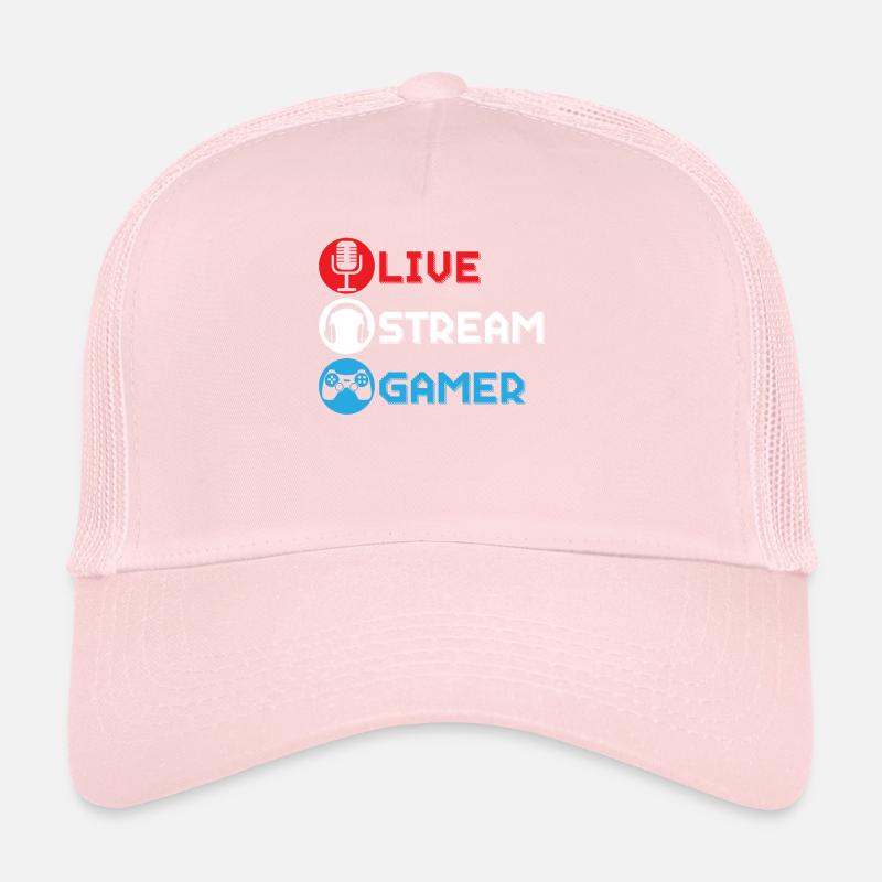 Live stream gamer Live streaming Online Casquette trucker 