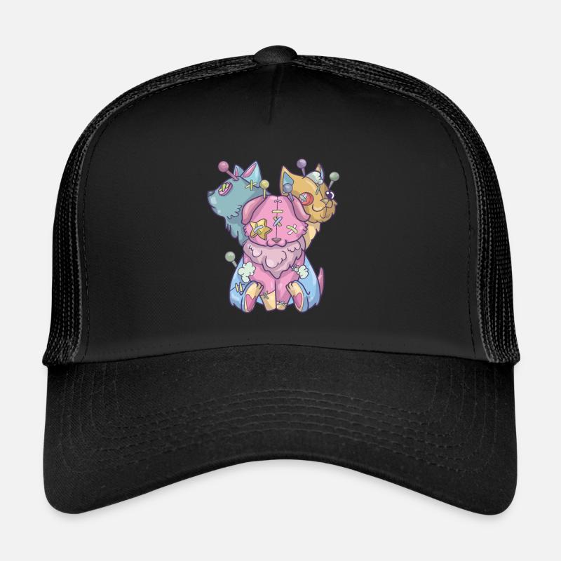 Kawaii Pastel Goth Voodoo Doll Cute Creepy 3 Casquette trucker 