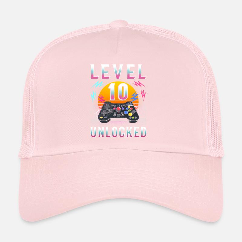 Level 10 unlocked Gaming Geschenk Trucker Cap