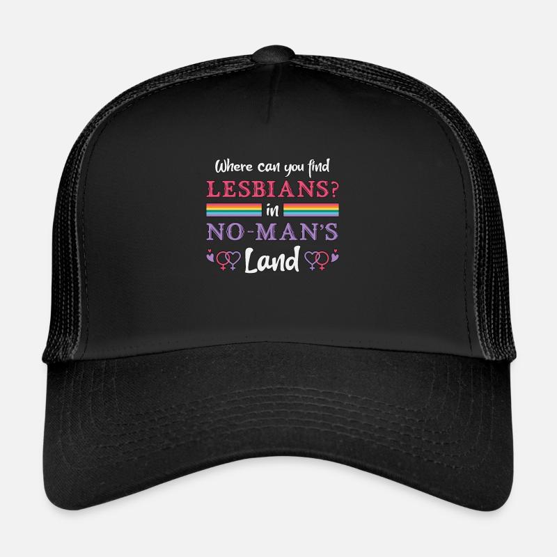 Lesbisch Lesbe Lesben LGBT Regenbogen Geschenk Trucker Cap