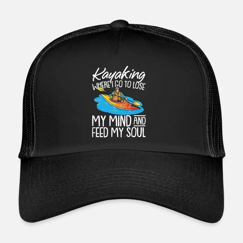 Funny canoe kayak rowing and paddle sport saying Trucker Cap