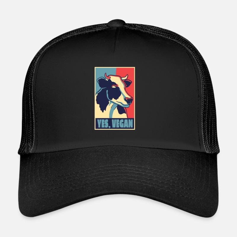 COW POSTER VEGAN Trucker Cap